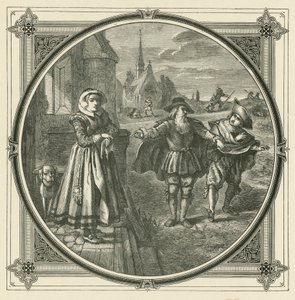 S neochotnými psy je těžké chytit zajíce (rytina) od John Leighton