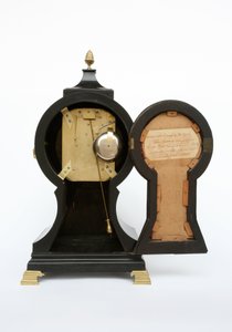 Balónové hodiny, cca 1760 (mosaz a ebonizované ovocné dřevo) od John Leroux