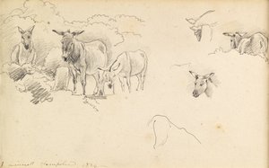 Osli, 1824 od John Linnell