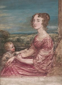 Paní William Wilberforce a dítě od John Linnell