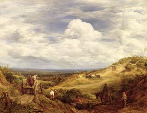 Pískovny, Hampstead Heath, 1849 od John Linnell