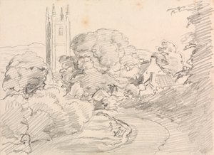 Vesnice Widecombe od John Linnell