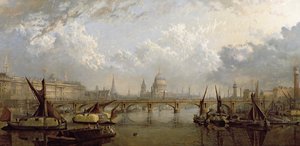 Pohled na Londýn (olej na plátně) od John MacVicar Anderson