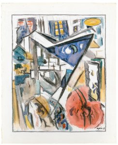 Dolní Manhattan od John Marin