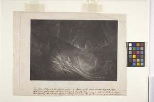 Satan na hořícím jezeře (mezzotinta) od John Marin
