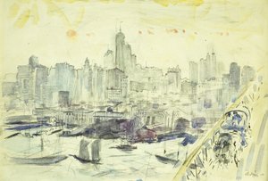 Okolí Brooklynského mostu od John Marin