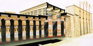 Rekonstrukce části Hypostyle Hall
