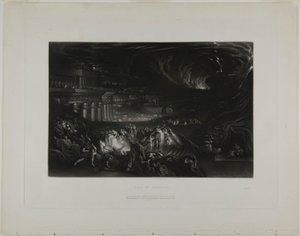 Pád Ninive, z ilustrací Bible od John Martin