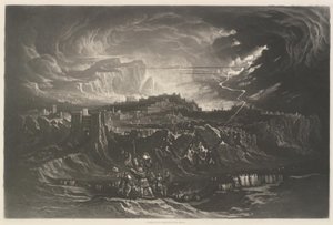 Pád hradeb Jericha od John Martin