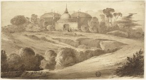 Fantastická orientální krajina od John Martin