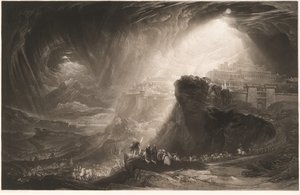 Joshua přikazuje Slunci, aby zůstalo stát od John Martin