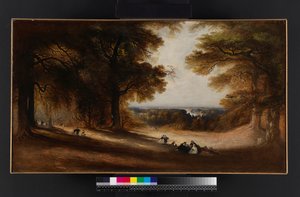 Krajina: Pohled v Richmond Park, 1850 od John Martin