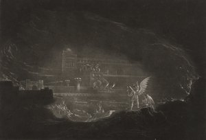 Pandemonium, c.1827 (mezzotinta) od John Martin
