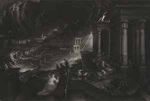 Sedmý mor, kolem roku 1824 (mezzotinta) od John Martin