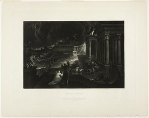 Sedmá mor, z ilustrací Bible od John Martin