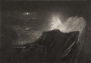 The Angels Guarding Paradise at Night, c.1827 (mezzotinta) od John Martin