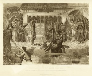 Hradby Božího domu od John Melhuish Strudwick