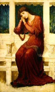 When Sorrow coming to Summerday Roses bloom in Vain, c.1910 (olej na plátně) od John Melhuish Strudwick