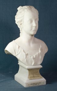 Busta Margaret Cavendishové, pozdější vévodkyně z Portlandu, kolem roku 1723 (mramor)