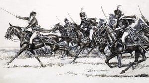 Útok jezdectva od John Millar Watt