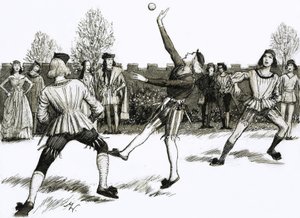 Jeu de Paume, druh házené od John Millar Watt