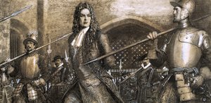 Vévoda se zálibou ve zradě, vévoda z Marlborough (kvaš na papíře)