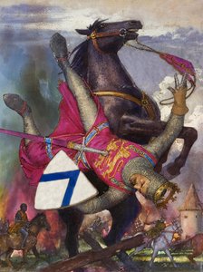 Pád Viléma Dobyvatele (kvaš na papíře) od John Millar Watt