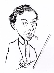 Ernst Ludwig Kirchner, karikatura od John Minnion