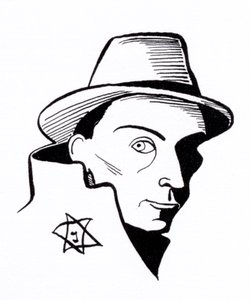 Felix Nussbaum, karikatura od John Minnion