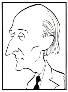 Frederick Delius - karikatura Johna Minniona - anglický hudební skladatel - 29. ledna 1862 - 10. června 1934 od John Minnion