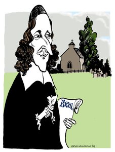 George Herbert - velšský básník, řečník , anglikánský kněz od John Minnion