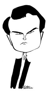 Jimmy Carr - karikatura od Johna Minniona od John Minnion