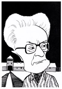 Primo Levi, karikatury od John Minnion
