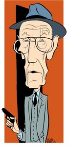 William S. Burroughs, karikatura Johna Minniona od John Minnion