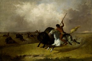 Buffalo Hunt na jihozápadních prériích, 1845.