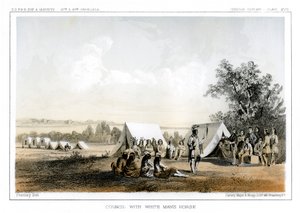Rada s koněm White Mans, 1856. od John Mix Stanley