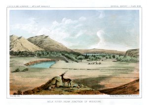 Milk River, poblíž Junction of Missouri, 1856.
