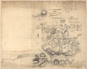 Bitva u Brandywine, 11. září. 1777, v níž byli povstalci poraženi armádou pod velením generála sira Willm. Howea. LOC gm71000927