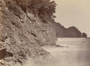 Tropická scenérie, Cliff - Limon Bay, 1871. od John Moran