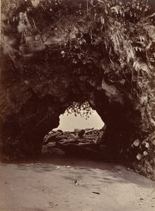 Tropická krajina, přírodní oblouk, zátoka Cupica, 1871.