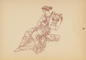 Starověký řecký ženský kostým (litografie) od John Moyr Smith