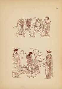 Starověký řecký ženský kostým (litografie) od John Moyr Smith