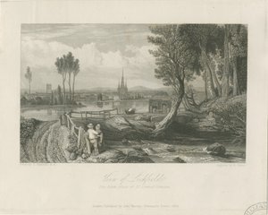 Lichfield - East View: ocelorytina, nd [c 1835] (tisk)