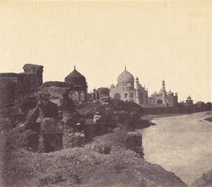 Tádž Mahal z východu,cca. 1858-1862 (foto) od John Murray