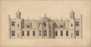 Corsham Court, Wiltshire: Povýšení severní fronty od John Nash