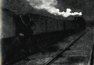 Útěk vlakem, listopad 1899, 1945. od John Nash