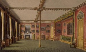 The Red Drawing Room from Views of the Royal Pavilion, Brighton od Johna Nashe
