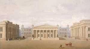 Trafalgar Square, Westminster, Londýn, 1828 od John Nash