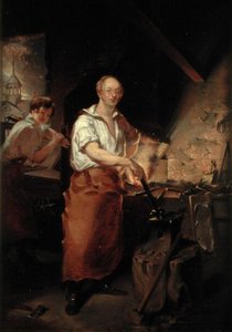 Patrick Lyon v Forge, kolem roku 1826 (olej na plátně)