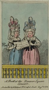 Duett na koncertě na Hanover Square, 1788 (lept a wc)
